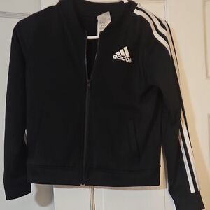 Adidas Black Jacket with White Accents